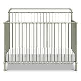 Namesake Winston 4-in-1 Convertible Metal Crib in Heirloom Sage, Greenguard Gold Certified