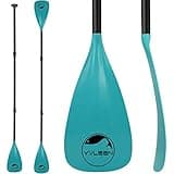 YVLEEN SUP Paddle Board Paddle,Stand up Paddleboard Paddles Adjustable Aluminum 4-Piece Floating Kayak Paddle,Convertible Paddle
