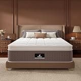 Queen Mattress, 14 Inch Luxury Hybrid Queen Size Mattress in a Box, Cooling Gel Memory Foam Mattresses with Individual Pocket Springs, Medium Firm Feel, Pressure Relief, Edge Support, 365-Night Trial