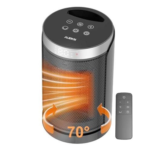 Portable Space Heater with 12-Hour Timer, Remote Control, and Thermostat, Three Heating Modes, Fast and Safe Ceramic Heating, Ideal for Home, Bedroom, and Office Use.