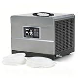 Fnova 70 Pints Commercial Dehumidifier with Pump & Drain Hose, Large Dehumidifier for 1000 Sq. Ft Basements, Crawl Spaces, Industrial & Whole House, Auto Defrost, Washable Filter