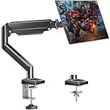 Mount Pro Monitor Arm for 13-32 inch Screens, Monitor Desk Mount, Adjustable Height, VESA Mount with Clamp & Grommet Bases, Holds to 19.8 lbs