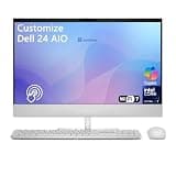 Delca Customized Desktop Made with Dell 24 AIO Desktop | 23.8" FHD Touchscreen Anti-Glare (99% sRGB) | Intel 8-core Ultra 7 355 (49 NPU Tops) | 16GB/32GB/64GB DDR5 1TB/2TB/4TB SSD | Wi-Fi 7 Win 11