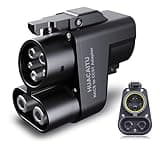 HUACAITU Tesla Supercharger Adapter, NACS to CCS Adapter, Fast Charge Your CCS1 EV at Tesla Superchargers, Electric Vehicle Charging Accessories for Ford, Rivian, GM, Volvo and Polestar EVs