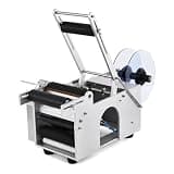 Semi-Automatic Electric Round Bottle Labeling Machine, 20-50pcs/min, Fits 0.78-4.72in Diameter Bottles, Efficient Label Applicator with Pressing Bar