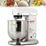 GSHSHOU Commercial Food Mixer 500W,3-Speed Adjustable,Electric Dough Mixer with Stainless Steel Bowl for Bakery Pizzeria 5L