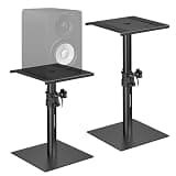 Vondynote Set of 2 Desktop Studio Monitor Speaker Stands Bookshelf Speaker Stands