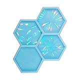 Holographic-Epoxy Resin Silicone Mold Phone Stand Grip Top Mold Hexagon Phone Grip Holder Resin Mold Making Craft