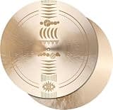 Meinl Cymbals Anika Nilles 14" Artist Design Cymbal, Engraved Bronze Artwork, Lunar Hihats