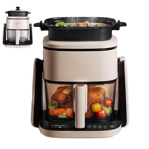 Air Fryer Compact Air Fryer,with Flip, Fry,Roast,Recrisp,Keep Warm,Rotisserie,Space Saving Design for Small Kitchens