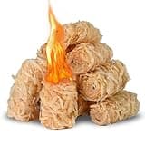 SUNLIFER Natural Fire Starters for Grills: Premium Waterproof Quick Firestarters Sticks | Odorless Fire Starter for Campfires | Fireplaces | Wood Stove | BBQ | Smoker | Fire Pit - 72 pcs