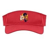 Lupus Warrior Female Purple Ribbon Sport Sun Visor, Youth, One Size, Red