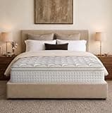 Queen Mattress, 14 Inch Cooling Hybrid, Gel Memory Foam with Pocket Coils, Medium Firm, Motion Isolation, Pressure Relief, CertiPUR-US