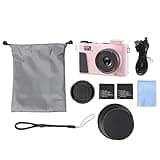 Zerone Digital Camera, 88MP 8K Video 18X Digital Zoom WiFi Connectivity 3 Inch 180 Flip Screen with 32GB TF Card 2 Batteries, for Photography Vlogging Content Creation (Pink)