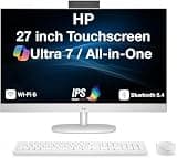 ME2 Customized PC, Created Using HP 27 Copilot + All-in-One 27" Touchscreen IPS FHD Display (Intel Ultra 7-255U, 16GB/32GB/64GB DDR5 RAM, 1TB/2TB/4TB SSD, WiFi 6, Bluetooth 5.4, Webcam, Win 11 Pro)