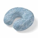 PUXTKE DAZQW Neck Pillow for Travel,Abstract Branches Sky Blue Memory Foam U Shaped Pillows,Portable Headrest Modern Minimalist Art Neck Head Support Cushion for Home Office Car Airplane Sleeping