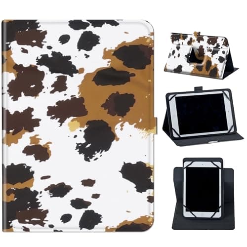for TECLAST T40 Pro / T40 Plus / T40S / T40 case 10.4 inch (2023),360 Degree Rotating Case Protective Cover with Kickstand and with Magnetic Closure,Cow Leopard