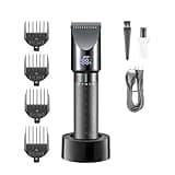 DAXXIN Hair Cutting Tool, Professional Hair Trimmer Hair Cutting Machine Cordless Barber Rechargeable Trimmer for Men LED Display(Green with Box)