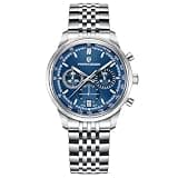 Pagani Design PD-1827 Men's Chronograph, 41mm Stainless Steel Quartz Watch, Featuring a Tachymeter, Mineral Glass Crystal, and Japanese VK63 Movement; Water-Resistant to 100 Meters; Men's Watch