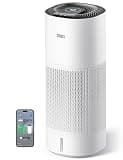 DREO Smart Evaporative Humidifier Large Room up to 1000ft², 800ml/h High Output Air Humidifiers for Bedroom, 10L, 50H Long Runtime with Precise Humidification for Plants, Home, Office, White, HHM774S
