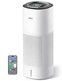 DREO Smart Evaporative Humidifier Large Room up to 1000ft², 800ml/h High Output Air Humidifiers for Bedroom, 10L, 50H Long Runtime with Precise Humidification for Plants, Home, Office, White, HHM774S