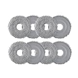 Deep Cleaning Absorbent Mop Cloth Pad, Anti-Scratch High-Density Fiber Mopping Compatible with Roborock Qrevo Curv, S, Slim, Master Robot Vacuum Cleaner(Mop 8pc)