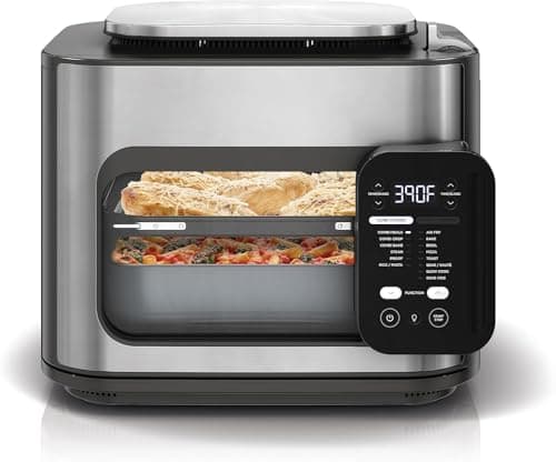 Ninnjja Combi All in One Multicooker, Oven, & Air Fryer, Complete Meals in 15 Mins, 14 in 1 Functions, Combi Cooker + Air Fry, Bake, Roast, Slow Cook and More, 3 Accessories, Stainless Steel, SFP703A
