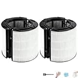 2-in-1 Replacement Filter Compatible with Dyson HP07 HP10 TP07 TP10 TP09 HP09 PH01 PH02 PH03 PH04, Hepa + Carbon Air Purifier Filter for Dyson, 2 Pack, 970341-01