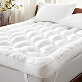 Decroom 4 Inch Mattress Topper King for Back Pain Relief, Breathable Memory Foam Mattress Pad, Soft & Supportive Pillow Topper, 80x78x4 Inch