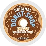 The Original Donut Shop Decaf Keurig Single-Serve K-Cup Pods, Medium Roast Coffee, Simply Great Coffee, without the caffeine! Enjoy the same great-tasting coffee! Full-flavored! Simple and Delicious!