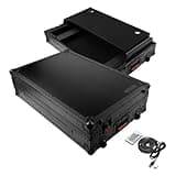 Gator Cases ONYX Series Flight Case with Upper Deck Platform and LED Lights, for Pioneer DJ DDJ-FLX10 DJ Controller (G-ONYXUD-FLX10-LED)