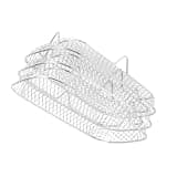 Air Fryer Rack Air Fryer Oven Grill Steamer 3 Layers Dehydrator Stand Stackable Mesh Grill Basket Air Fryer Accessories