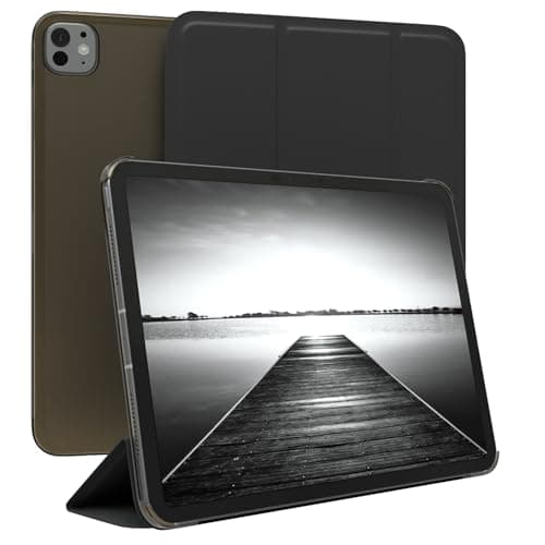 EAZY CASE - Protective Case for Apple iPad Pro (2024) 10.9 Inch Smart Cover Tablet Case Smart Case with Stand Function Sleep Wake Up Function Faux Leather Case Black