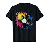 Music Lover DJ Turntable Retro Vintage Vinyl Record Player T-Shirt