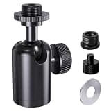 Heavy-Duty Ball and Socket Head Microphone Adapter with Angle Adjustment