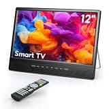 Desobry 12" Small Smart TV, LCD Small Kitchen TV with WiFi