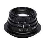 Cuifati 35mm f/1.6 Manual Focus Fixed Prime Lens, with Coating for R APS C Cameras R7 R10 R50 R100 R50V