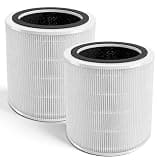400S Filter fit for LEVOIT Core 400S 3‑in‑1 True Filter Removes Pet Dander Hair Smoke Wildfire Smoke Odors Easy to Install Core-400S Core 400S-RF Core 400 400S-P LRF-C401S-WUS 2 Pack White Vypart