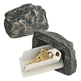 2pcs Realistic Fake Rock Hide A Key, Outdoor Hidden Spare Key Holder Hider for Outside Yard
