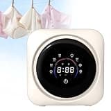 Mini Washer Dryer, Portable Household Washing Machine, 7 Wash Modes Self-Clean Function, 65℃ Hot Air Drying, 45db Ultra-Quiet Operation, Wash While Sleeping, For Apartment(Wallmount)