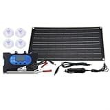 Sumsoctober 40W Monocrystalline Solar Panel Kit with 12V/18V Controller – Portable Fast Charging Power Supply for Camping Hiking Off-Grid Outdoor Adventures(60A)