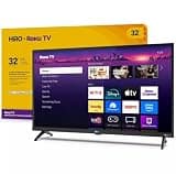 Roku Hiro TV 32" 720p HD Smart TV Flat Screen LED Television TV and Dolby Audio for Streaming, 3X HDMI Ports, with Wi-Fi & Bluetooth - H32C2C4