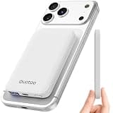 Ouotoo Ultra-Thin Magnetic Power Bank 5000mAh, 15W Qi Fast Wireless Charging Portable Battery Pack, 20W USB-C PD Magsafe Compatible for iPhone 17 16 15 14 13 12, LED Display/Portable/Travel/Pocket
