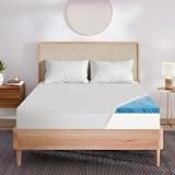Sleep Innovations 2 Inch Green Tea Gel Memory Foam Mattress Topper with Cool-Touch Cover, King, Medium Feel, Pressure Relief, for All Sleep Positions