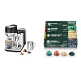 Nespresso Vertuo Creatista Coffee and Espresso Maker by Breville, Black Truffle + Starbucks Capsules