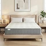 Serene 10 Inch Full Hybrid Mattress, Premium Cooling Gel Memory Foam & Pocketed Coils for Spine Alignment & Pressure Relief, Medium Firm Feel, Fiberglass-Free, CertiPUR-US Certified, Made in USA