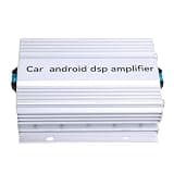 Haofy Car Amplifier 4 Channel AB Class 60W x 4 Compact Aluminum Alloy DSP with High Level Inputs for Head Unit and Subwoofer