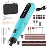 DURATECH 3.6V Cordless Rotary Tool Kit, Lightweight Power Rotary Tool with 135PC Accessories, Type-C Rechargeable, 6 Variable Speed for Sanding, Polishing, Carving, Cutting, Drilling and DIY Crafts