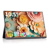 10.5''Portable Monitor for latop ,2K FHD 60HZ Laptop Monitor Screen,USB-C and HDMI Inputs, Ultra-Slim IPS Panel with HDR and Premium Smart Cover & Speakers for Laptop,PC,Phone,PS4/5,Switch,Mac,Xbox
