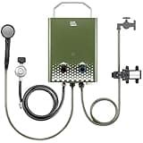 KEMIMOTO Tankless Propane Water Heater Portable Water Heater Outdoor Lightweight Instant Water Heater